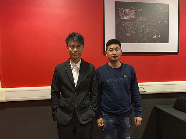 李克勤與經紀人李志合影